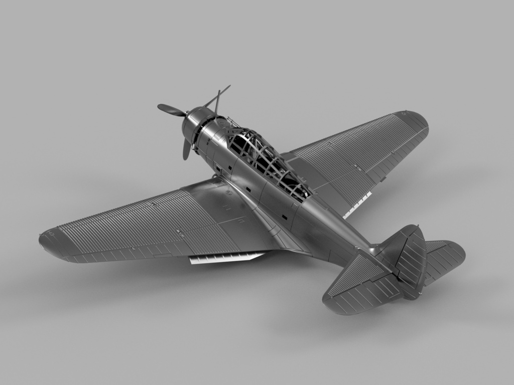 【STLデータ】1/350 TBD-1 デバステーター Devastator