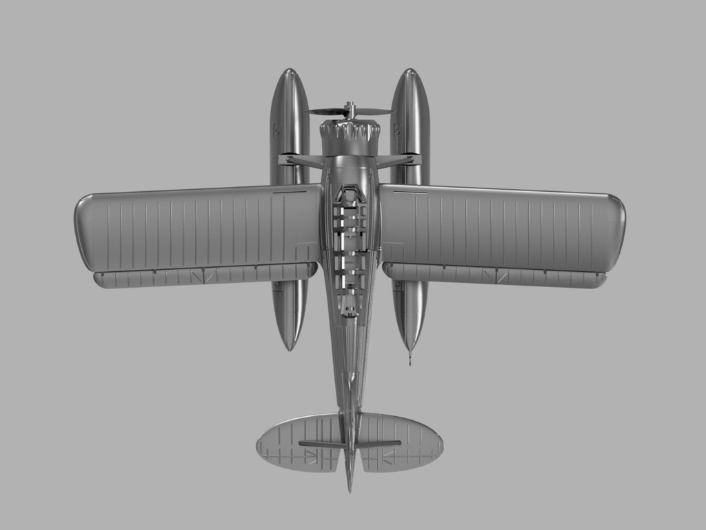【STLデータ】1/350 E14Y 零式小型水上機 GLEN