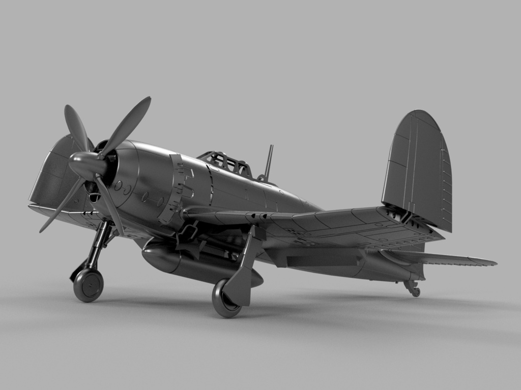 【STLデータ】1/350 A7M2 烈風 Reppu