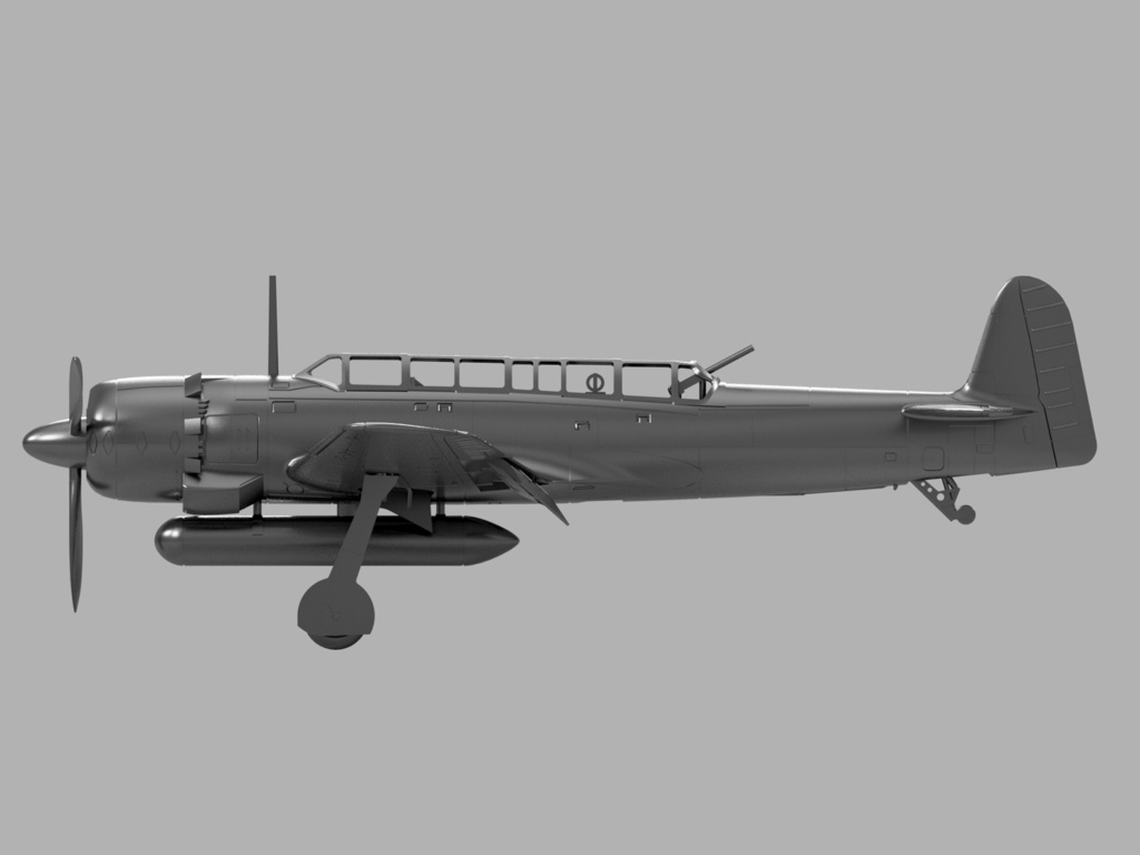 【STLデータ】1/350 C6N1 彩雲一一型 SAIUN MYRT