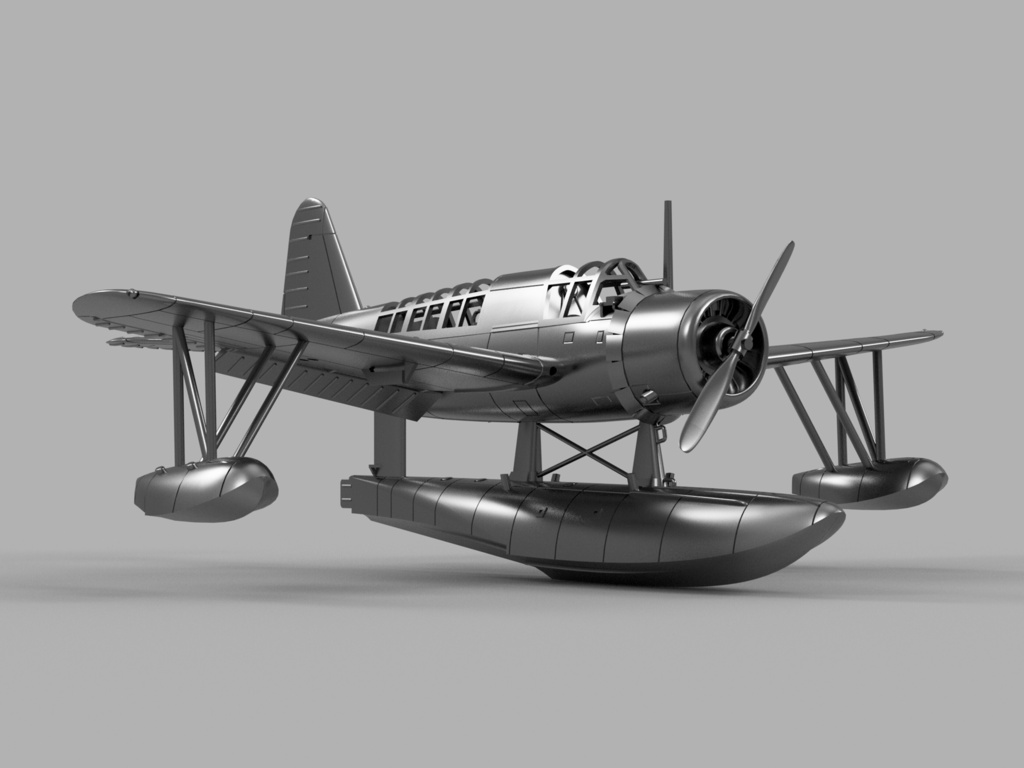 【STLデータ】1/350 OS2U-3 キングフィッシャー Kingfisher