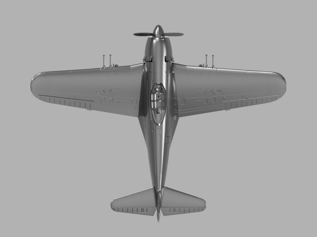 【STLデータ】1/350 N1K2/3 紫電21/31型 紫電改 SHIDEN-KAI "GEORGE"