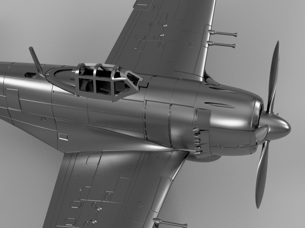 【STLデータ】1/350 N1K2/3 紫電21/31型 紫電改 SHIDEN-KAI "GEORGE"
