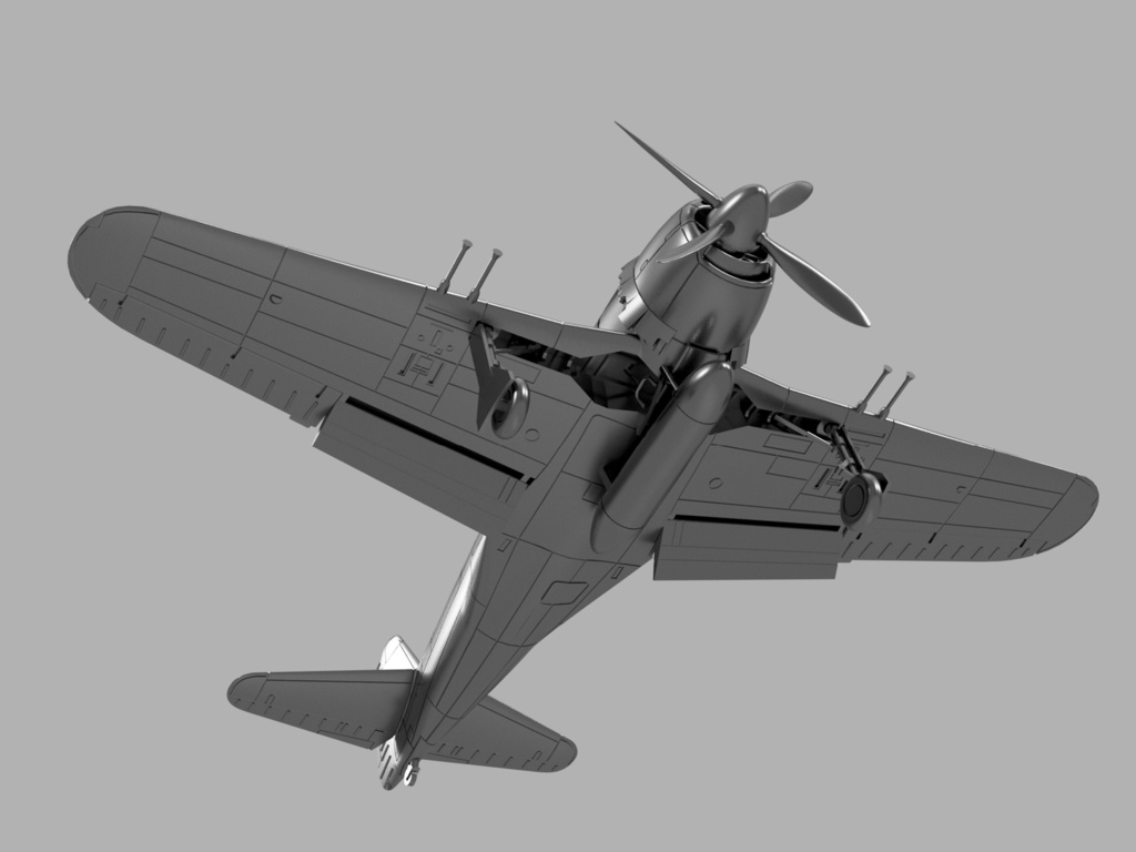 【STLデータ】1/350 N1K2/3 紫電21/31型 紫電改 SHIDEN-KAI "GEORGE"