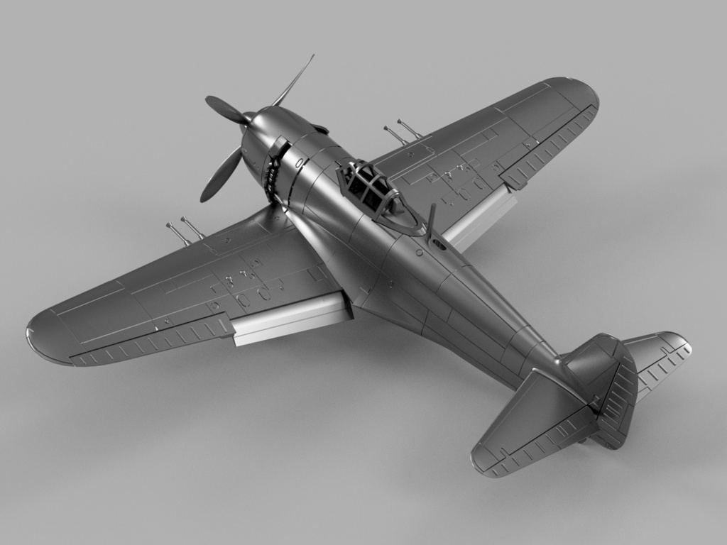 【STLデータ】1/350 N1K2/3 紫電21/31型 紫電改 SHIDEN-KAI "GEORGE"
