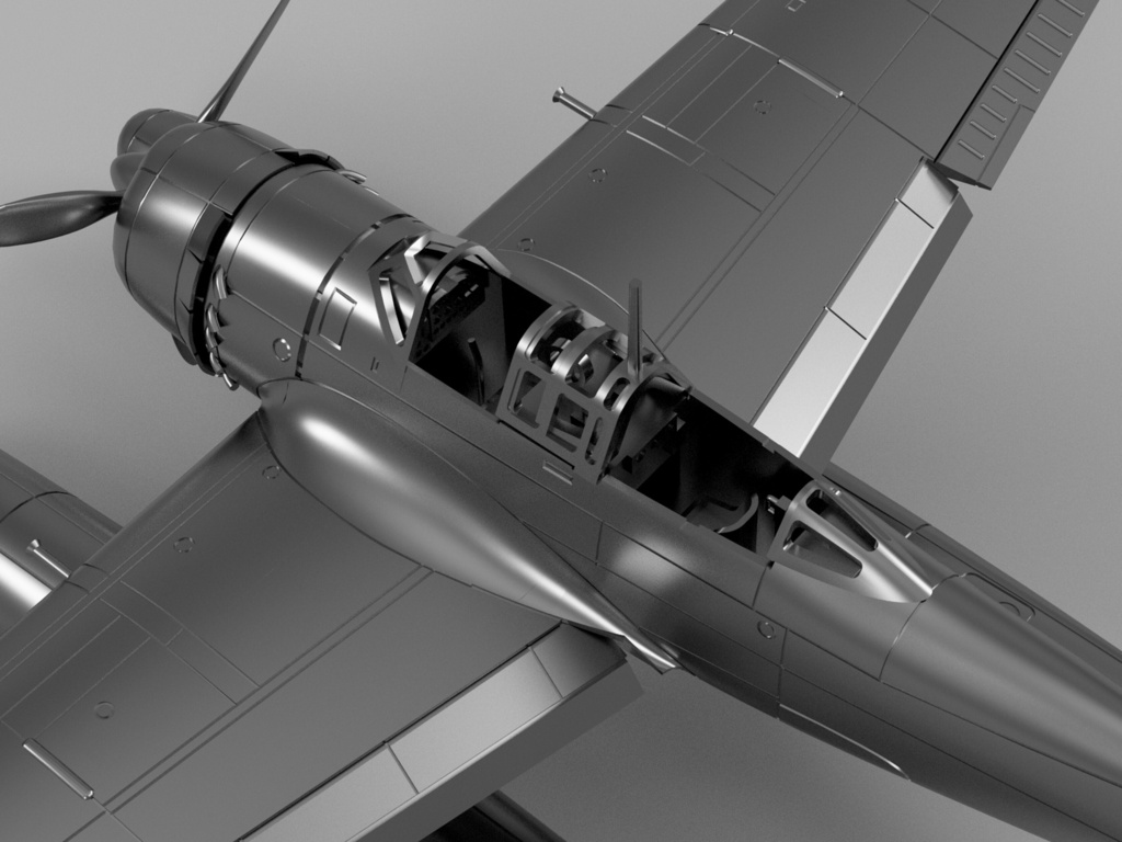 【STLデータ】1/350 E16A1 瑞雲 Zuiun Paul