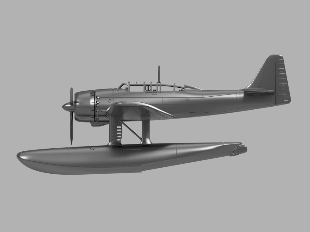 【STLデータ】1/350 E16A1 瑞雲 Zuiun Paul