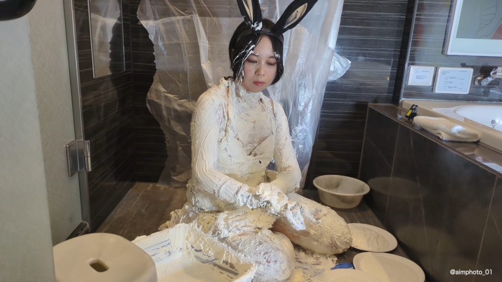 パイ投げ体験02 pie face aiki 幸和あいき