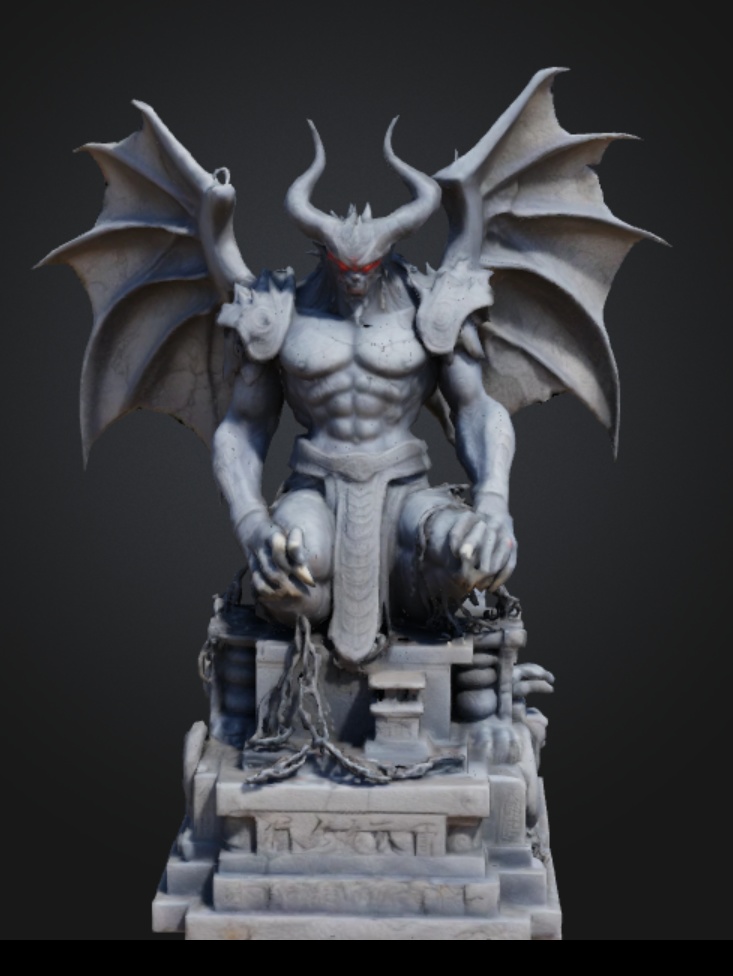 魔王石像