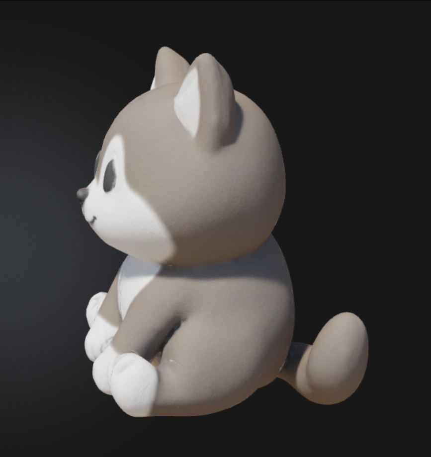 【VRC小物】ハスキーぬいぐるみ