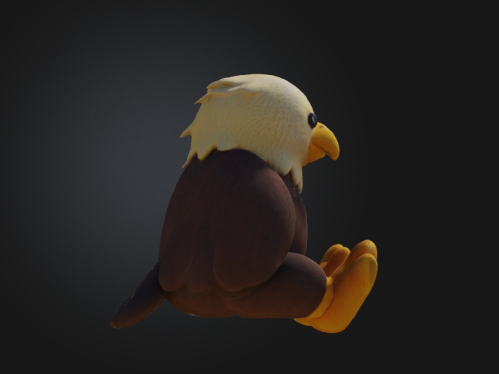 【VRC小物】鷹ぬいぐるみ