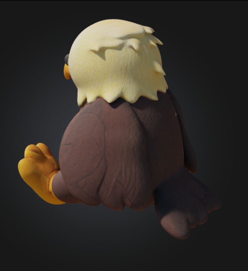【VRC小物】鷹ぬいぐるみ