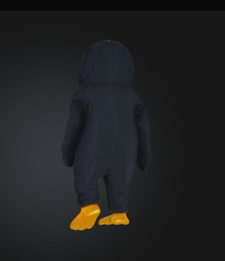 オリジナル3Dモデル ペンギン着ぐるみアバター