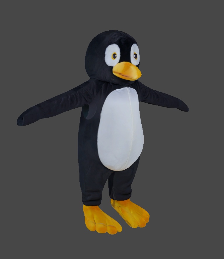 オリジナル3Dモデル ペンギン着ぐるみアバター