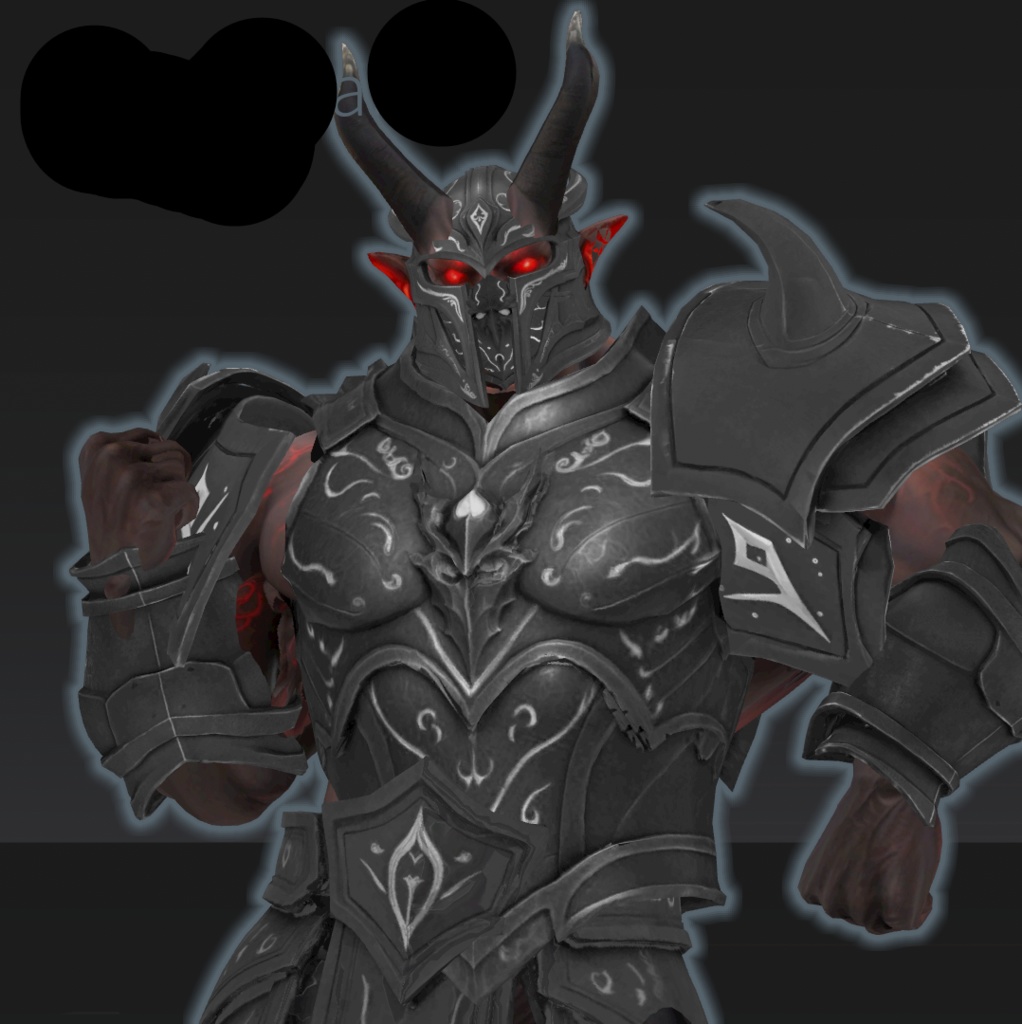煉獄の騎士 《ドレッドモル=インフェルナ》|VRChat対応3Dアバター
