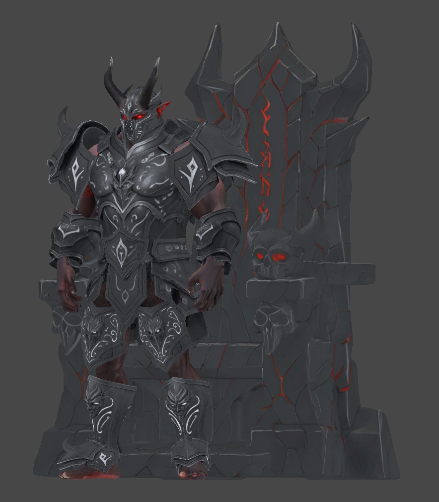 煉獄の騎士 《ドレッドモル=インフェルナ》|VRChat対応3Dアバター