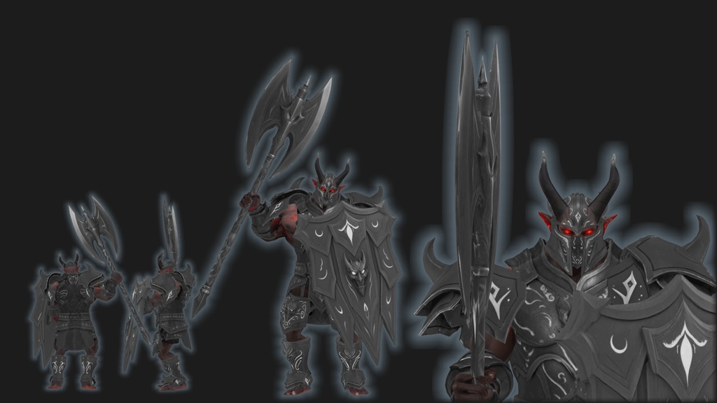 煉獄の騎士 《ドレッドモル=インフェルナ》|VRChat対応3Dアバター