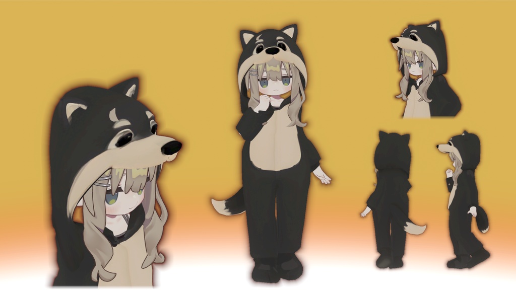 キプフェル 用 もふもふハスキーきぐるみスーツ【Modular Avatar対応】