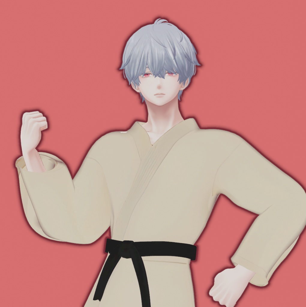 🥋水瀬用【3Dモデル】空手道着  VRChat【MA対応】