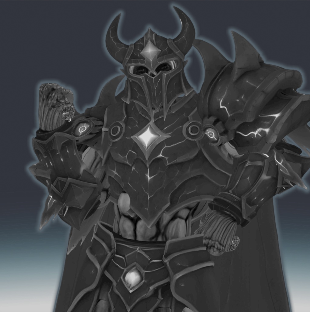 深淵の騎士《アビスナイト》|VRChat対応3Dアバター