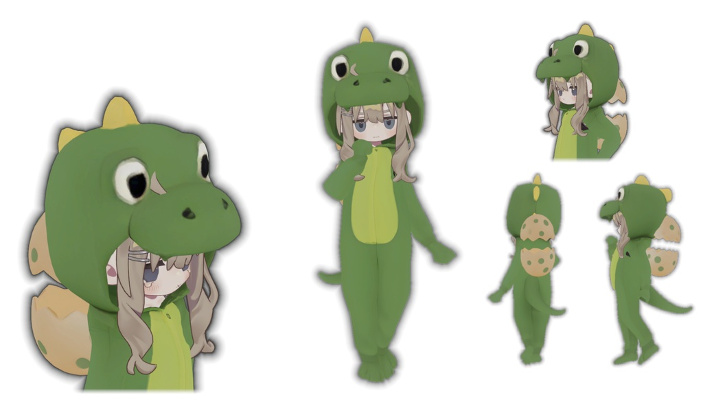 きぐるみ恐竜パジャマ【7アバター対応】