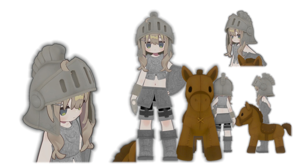 《ぬいぐるみ騎士セット|Tiny Knight & 馬ぽこ》 キプフェル Kipfel 用
