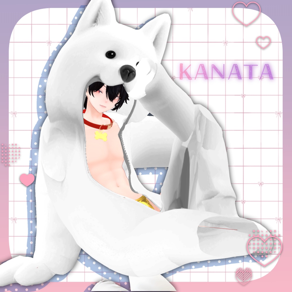 ✨🐶ふわふわ可愛い「サモエド アニマル着ぐるみスーツ」🐶✨【10アバター対応】