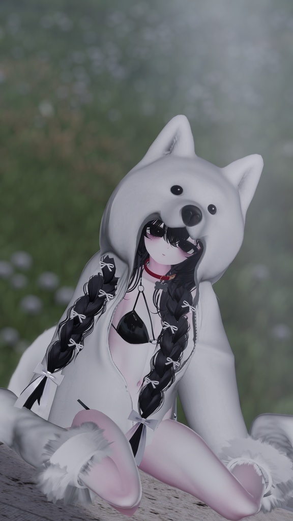 ✨🐶ふわふわ可愛い「サモエド アニマル着ぐるみスーツ」🐶✨【10アバター対応】