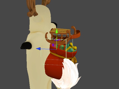 クリスマス限定:トナカイきぐるみ+乗れるソリセット 4アバター対応 🎁