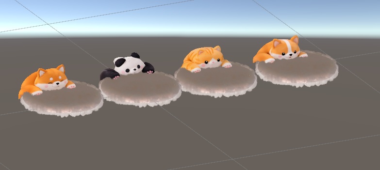 🛏️【3Dモデル】もふもふ可愛動物ベッド|癒し系インテリア