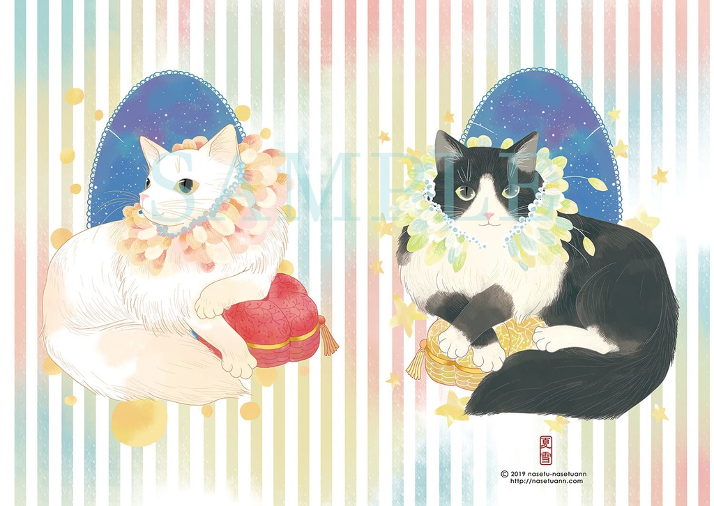 クリアファイル羽ねこ