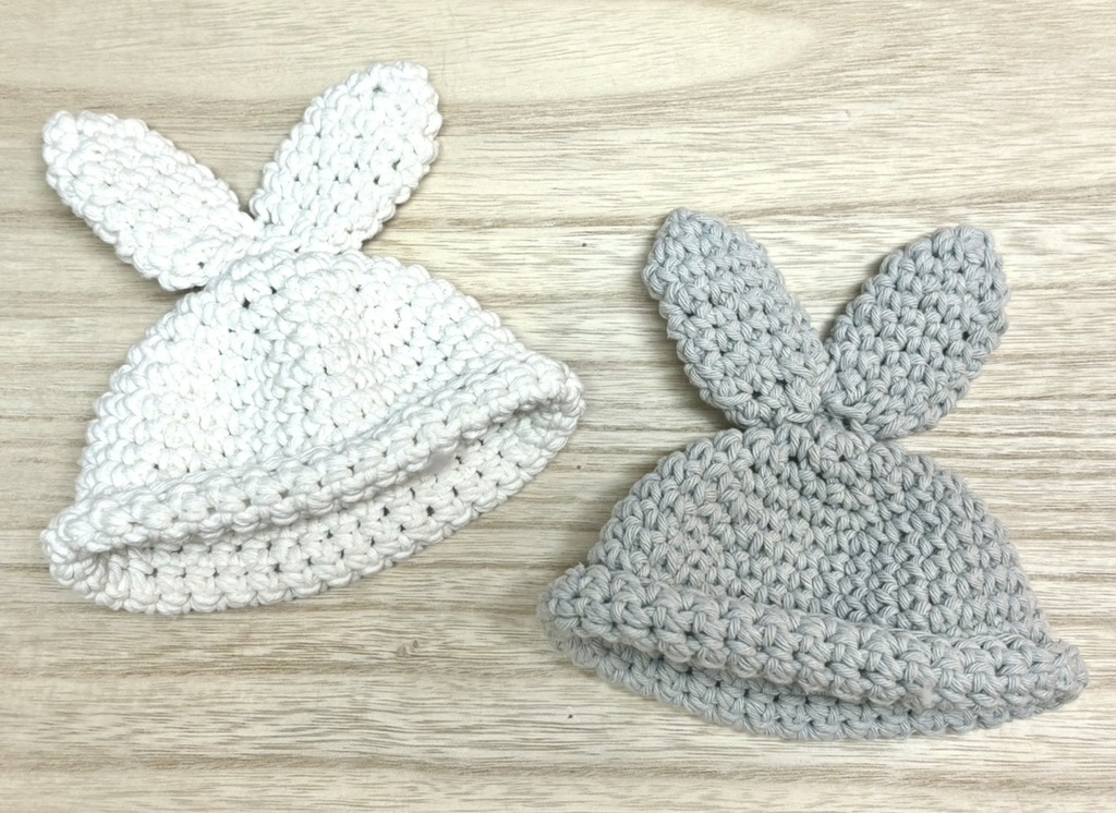 🐰うさぎさん帽子+花の服セット🌼