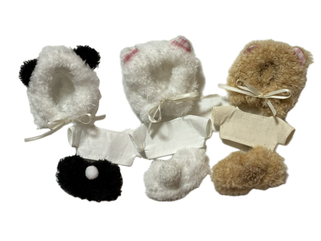 【8cm】あたま、からだ、おしり 