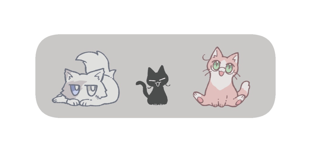ねこちゃん缶バッジ