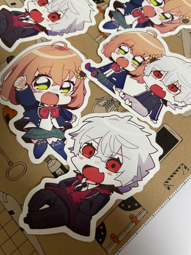 【非公式】くずひまちびキャラステッカー【にじそうさく06新作】