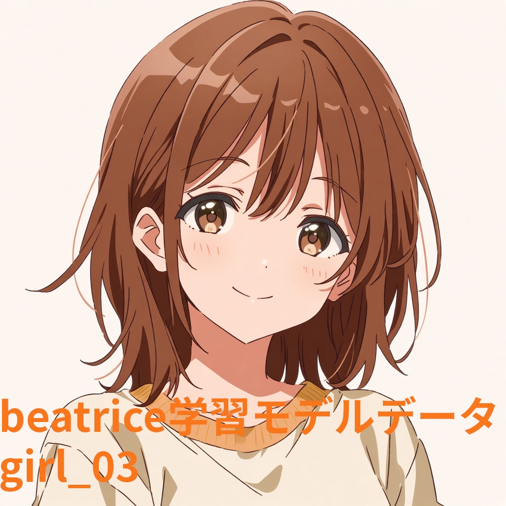 Beatrice学習モデルデータ girl_03