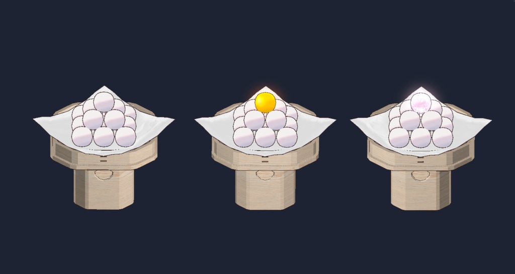 【🌕発売記念セール🌕】頭に乗せるお月見団子(ギミックつき)