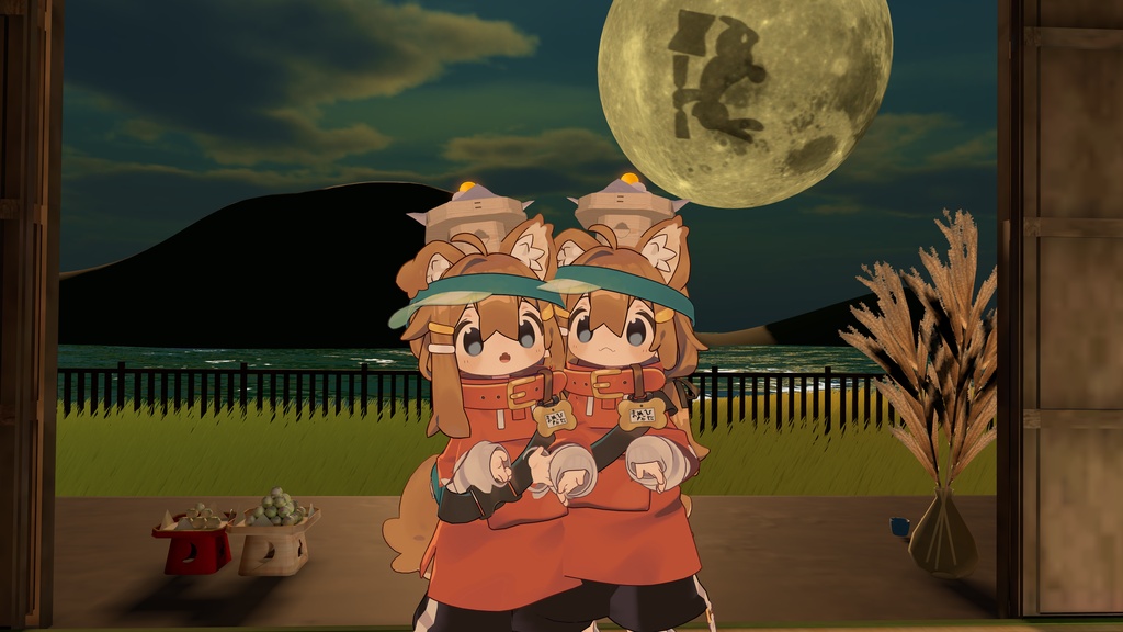 【🌕発売記念セール🌕】頭に乗せるお月見団子(ギミックつき)