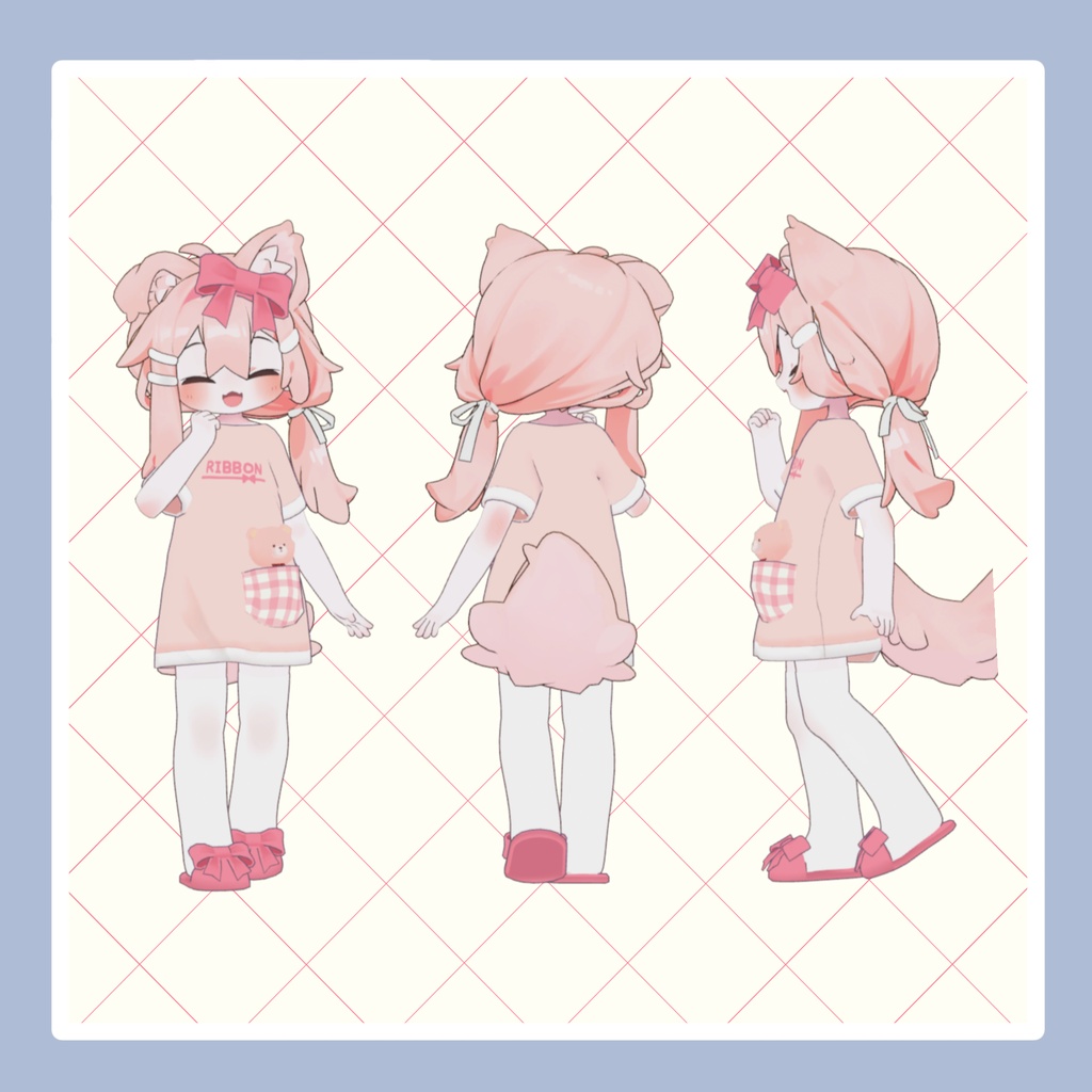 🧸発売セール🧸ゆったりくまちゃんルームウェア【Quest対応あり】(まめふれんず素体)