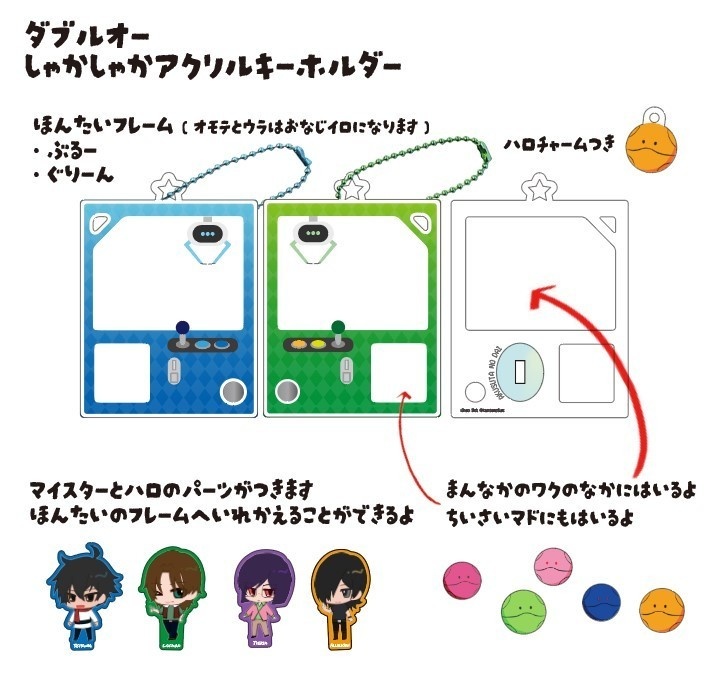 シャカシャカアクキ（開閉、パーツ入れ替え可能）