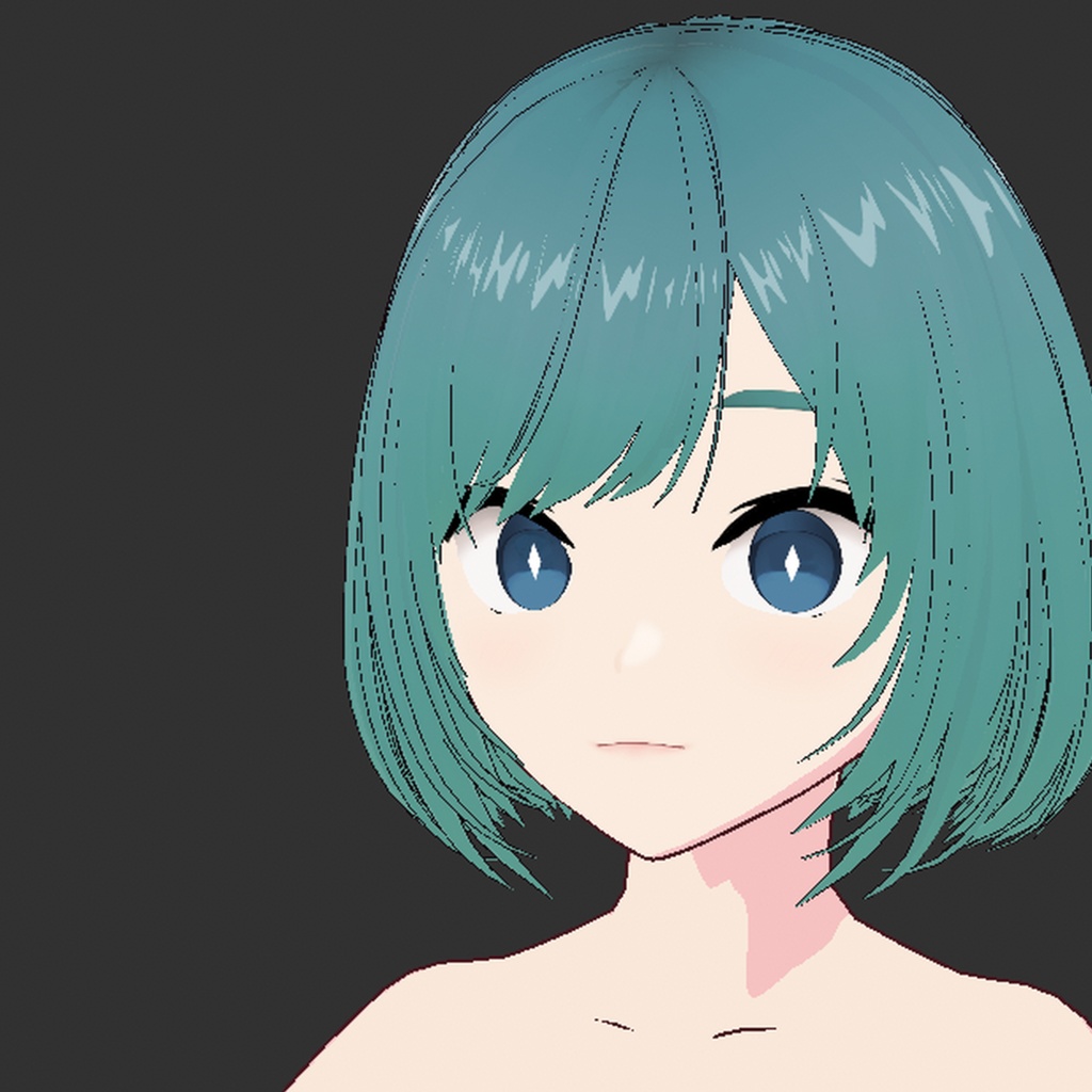 【VRoid】Simplex Hair Texture Set - 13 Colors 髪テクスチャ【無料】