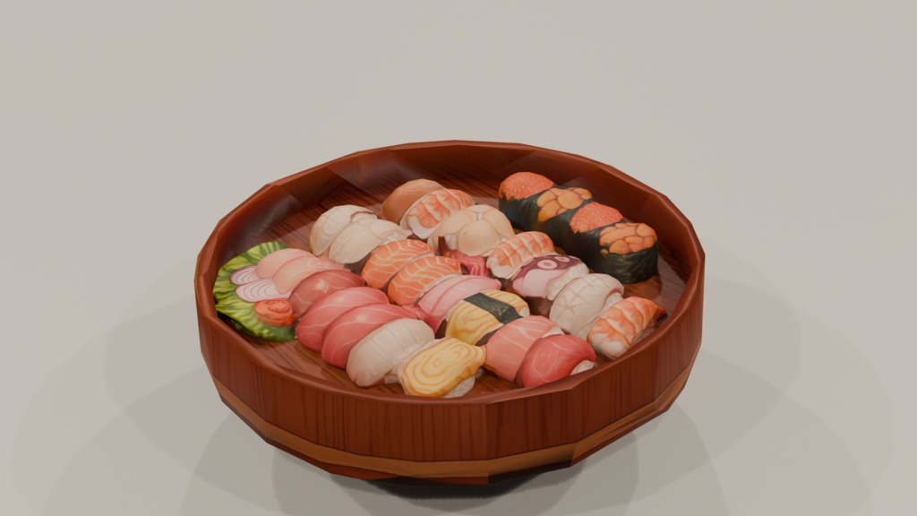 【Unitypackage/GLB】定番料理&スイーツセット(19点)