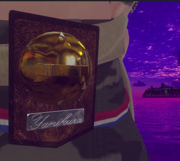 【VRChat向け】スモーカーズ・シェリフバッジ (Smoker's Sheriff Badge)