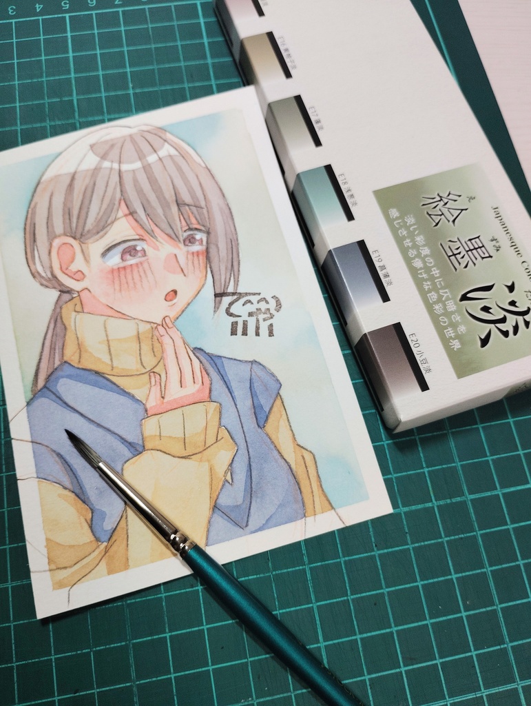 冬のフレームレス原画