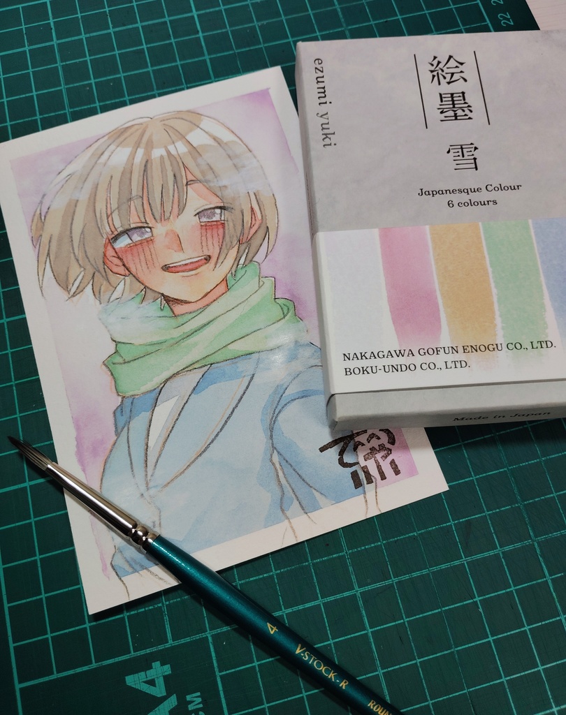 冬のフレームレス原画