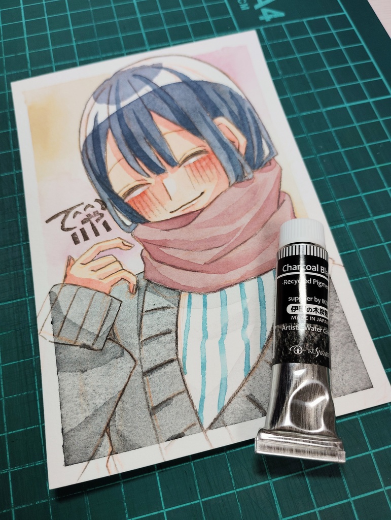 冬のフレームレス原画