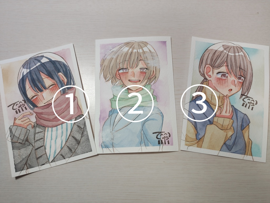 冬のフレームレス原画