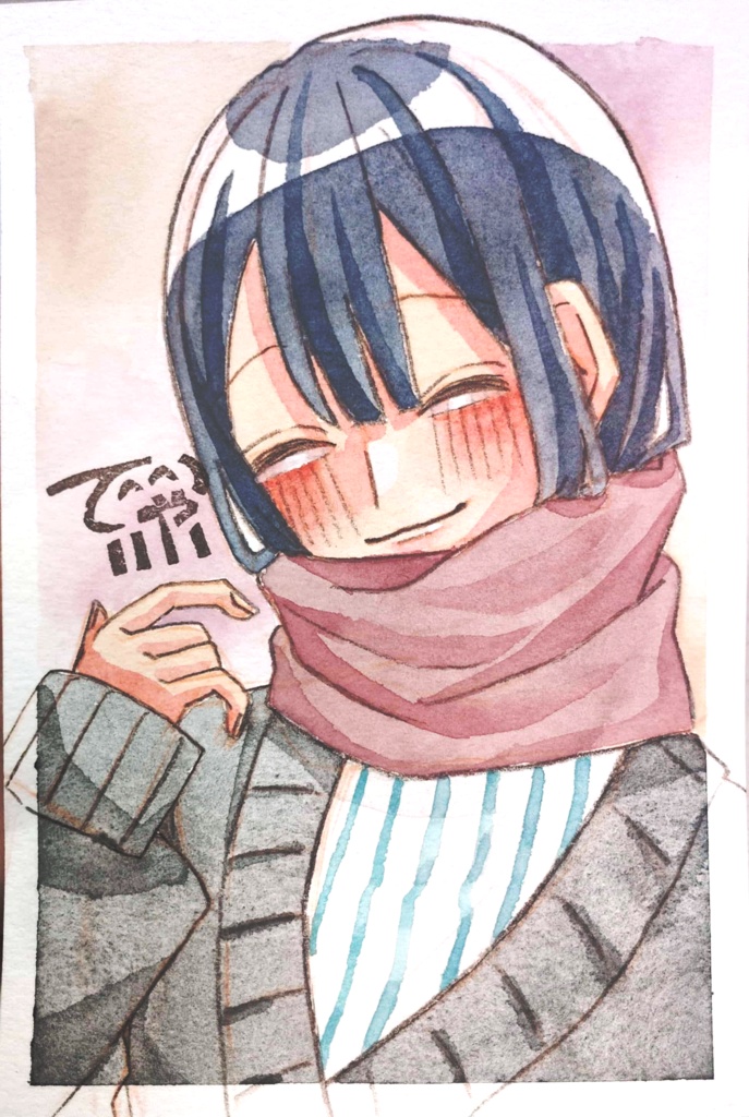 冬のフレームレス原画