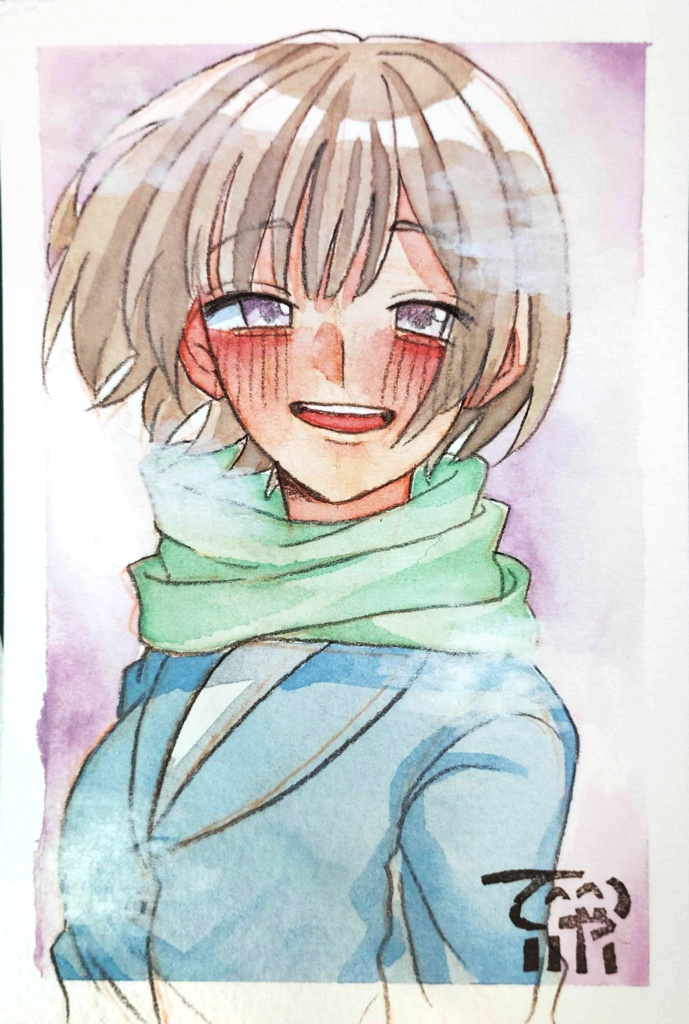 冬のフレームレス原画