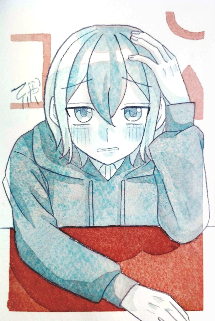 2色フレームレス原画